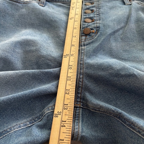 J. Crew Petite High Rise Flare Crop Jean All Day Stretch 35P/18P Sun Lake Wash - Picture 6 of 15